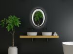 Oval Frameless LED Mirror – Plug-and-Play Wall-Mounted Mirror with Touch Sensor & Copper-Free Silver Glass | Modern Bathroom & Vanity Mirror (17.75 x 23.75 inch) Ovel-3