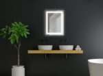 Rectangular Frameless LED Mirror – Wall-Mounted Smart Touch Sensor Mirror with Energy-Saving LED | Bathroom, Wash Basin & Vanity Mirror (18 x 24 inch) Square-4
