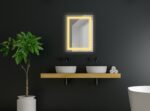 Rectangular Frameless LED Mirror – Wall-Mounted Smart Touch Sensor Mirror with Energy-Saving LED | Bathroom, Wash Basin & Vanity Mirror (18 x 24 inch) Square-4 - Image 3