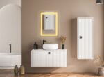 Rectangular Frameless LED Mirror – Wall-Mounted Smart Touch Sensor Mirror with Energy-Saving LED | Bathroom, Wash Basin & Vanity Mirror (18 x 24 inch) Square-4 - Image 4