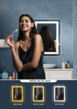 Rectangular Frameless LED Mirror – Wall-Mounted Smart Touch Sensor Mirror with Energy-Saving LED | Bathroom, Wash Basin & Vanity Mirror (18 x 24 inch) Square-4 - Image 5