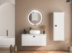 TRYOTONE - Round Frameless LED Mirror – Plug-and-Play Wall-Mounted Lighted Mirror with Energy-Saving LED | Entryway & Dressing Room Mirror (24 x 24 inch). - Image 3