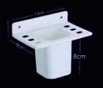 TRYOTONE Wall-Mounted Toothbrush & Toothpaste Holder – Space-Saving, Hygienic Bathroom Organizer with Drainage Slots – Ideal for Modern Countertops, Clean, Dry (Pack of 2) - Image 5