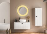 TRYOTONE - Round Frameless LED Mirror – Hotel-Style Wall-Mounted Mirror with Smart LED & Lighted Vanity Design | Dressing Room & Bedroom Mirror (24 x 24 inch) - Image 4