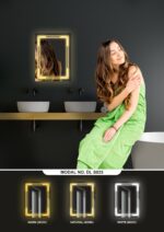 TRYOTONE - Rectangular Frameless LED Mirror – Hotel-Style Lighted Vanity Mirror with Smart LED & Energy-Saving Lighting | Hallway & Bathroom Mirror (18 x 24 inch) - Image 5
